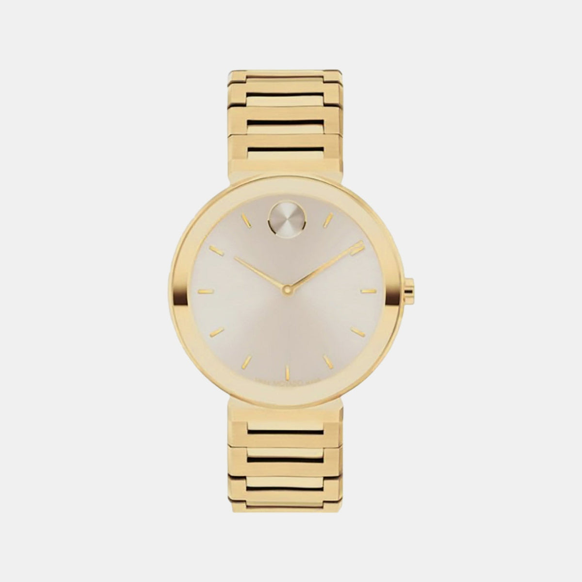 Movado Bold Horizon Women Quartz Taupe Dial Analog Stainless Steel Watch 3601088