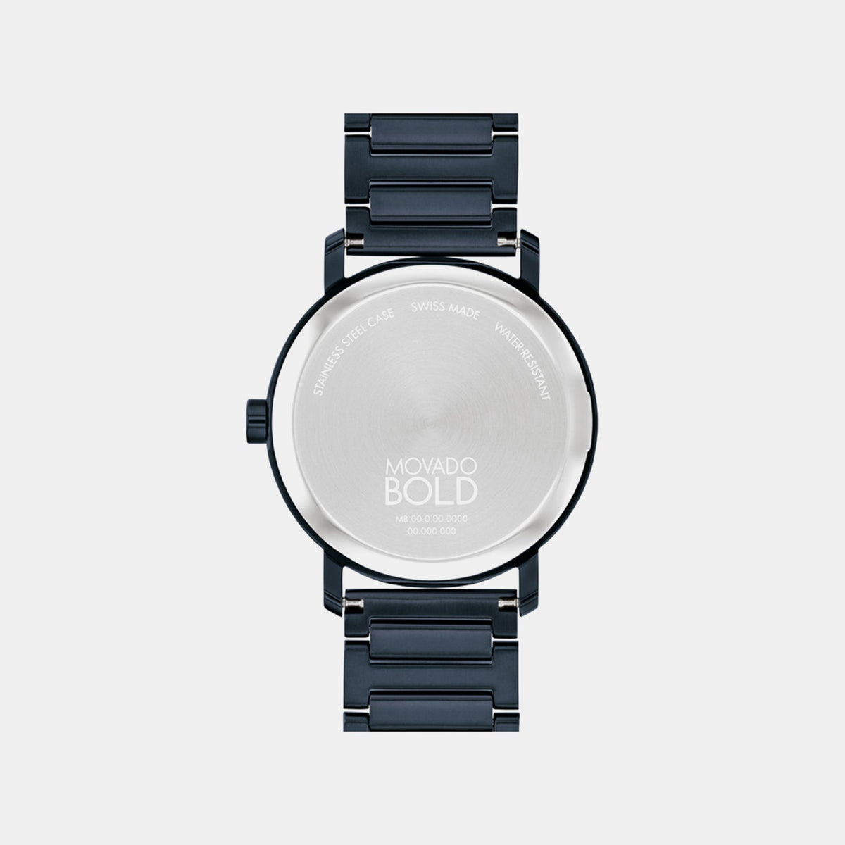 Movado Bold Evolution Men Quartz Blue Dial Analog Stainless Steel Watch 3601097
