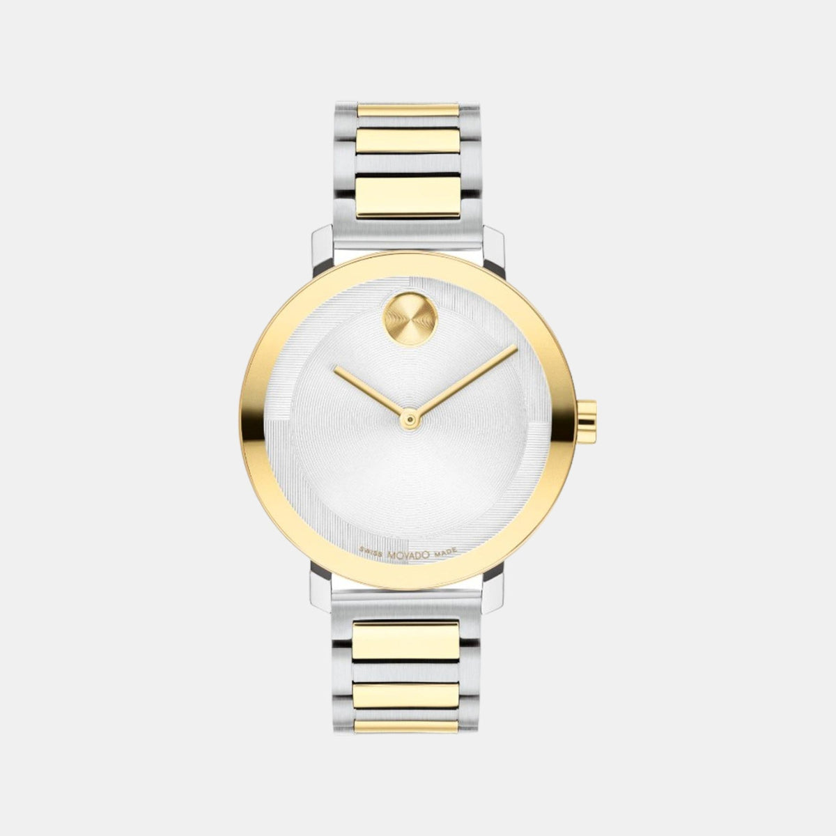 Movado Bold Evolution Women Quartz Silver Dial Analog Stainless Steel Watch 3601105