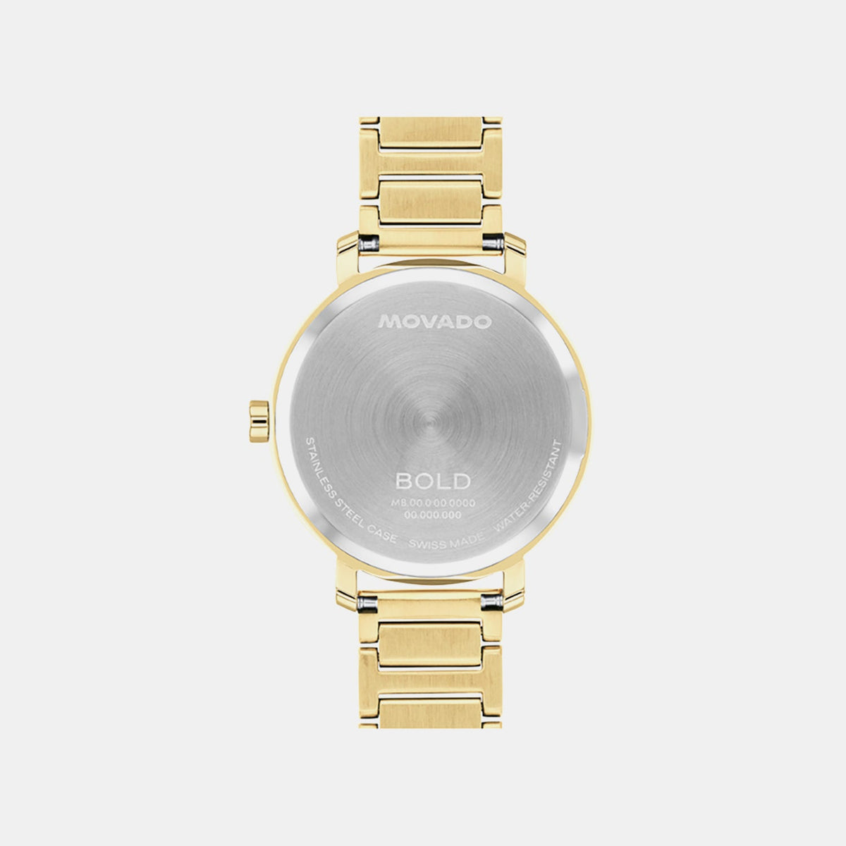 Movado Bold Evolution Women Quartz Gold Dial Analog Stainless Steel Watch 3601106