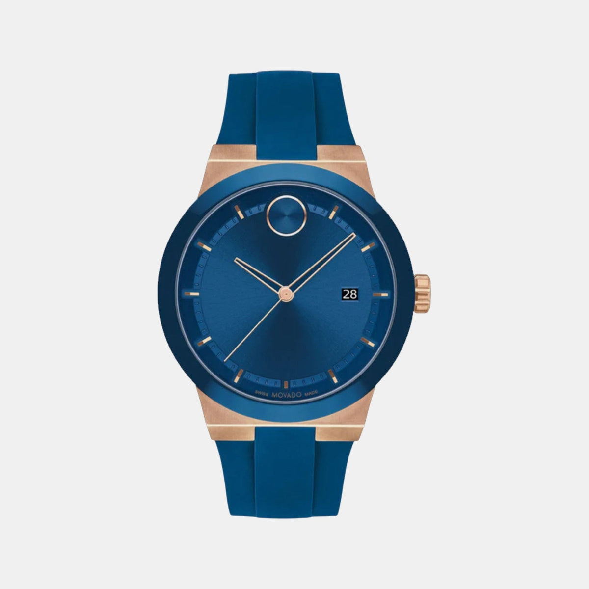 Movado Bold Fusion Men Quartz Blue Dial Analog Ceramic Watch 3601140