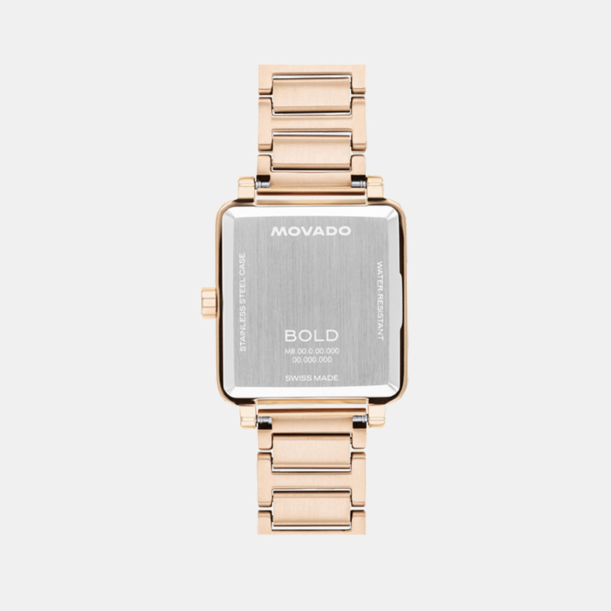 Movado Bold Evolution Women Quartz Rose Gold Dial Analog Stainless Steel Watch 3601163