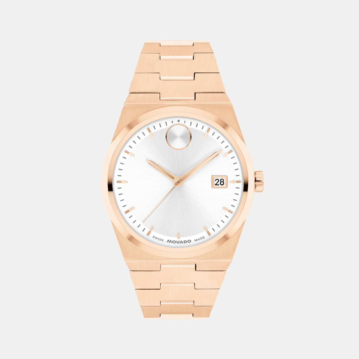 Movado Bold Quest Women Quartz White Dial Analog Stainless Steel Watch 3601188