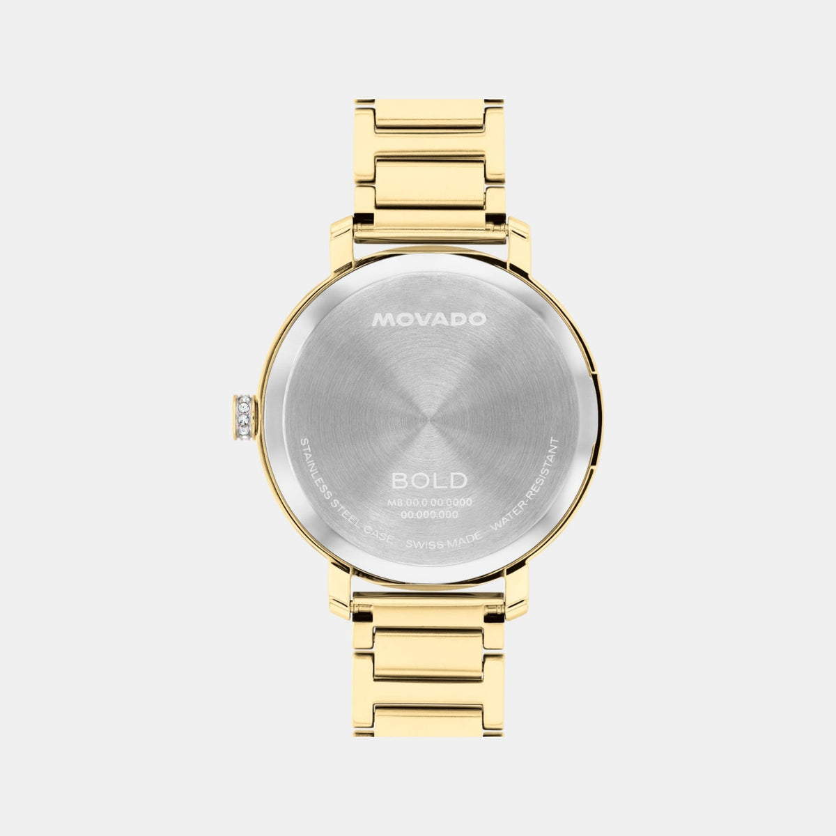 Movado Bold Evolution Women Quartz Gold Dial Analog Stainless Steel Watch 3601225