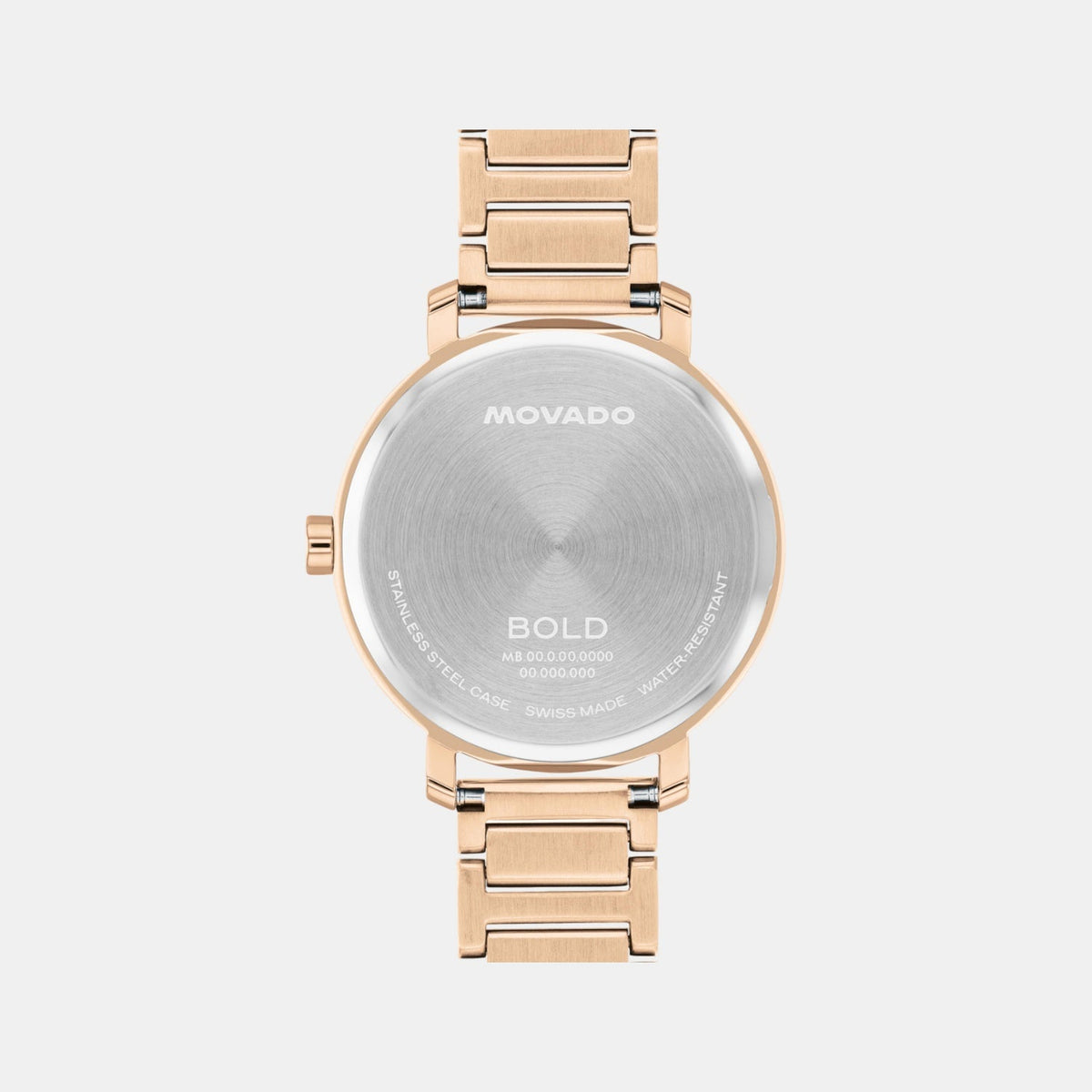 Movado Bold Evolution Women Quartz Rose Gold Dial Analog Stainless Steel Watch 3601266