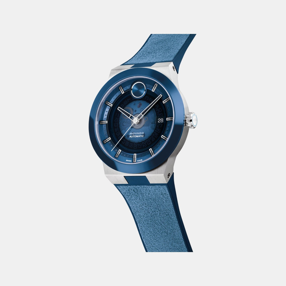 Movado Bold Fusion Men Automatic Blue Dial Analog Ceramic Watch 3601276