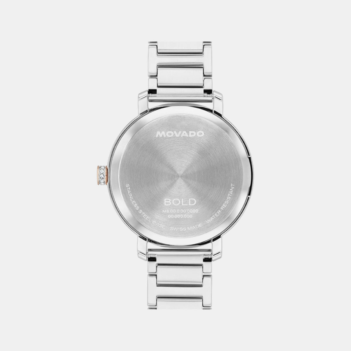 Movado Bold Evolution Women Quartz Grey Dial Analog Stainless Steel Watch 3601283