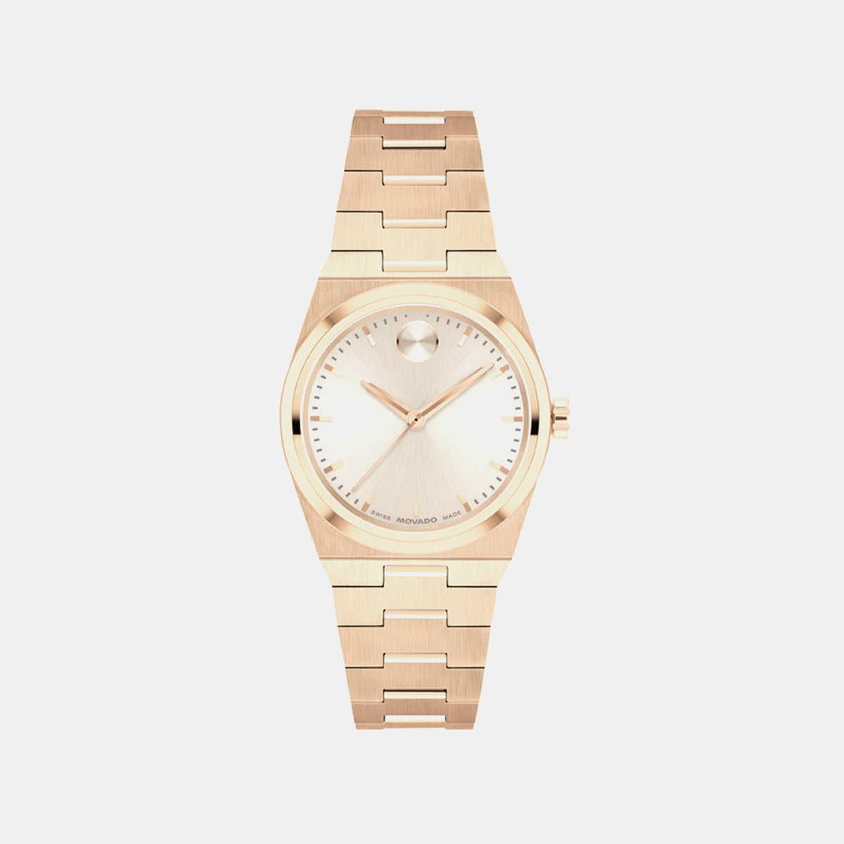 Movado Bold Quest Women Quartz Champagne Dial Analog Stainless Steel Watch 3601293