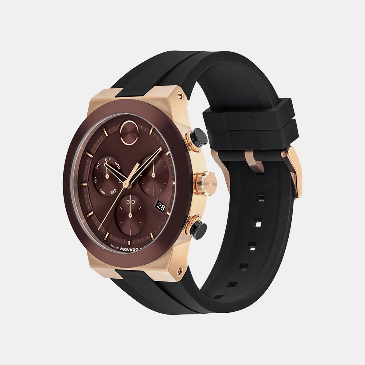 Movado Bold Fusion Men Quartz Burgundy Dial Chronograph Ceramic Watch 3601332