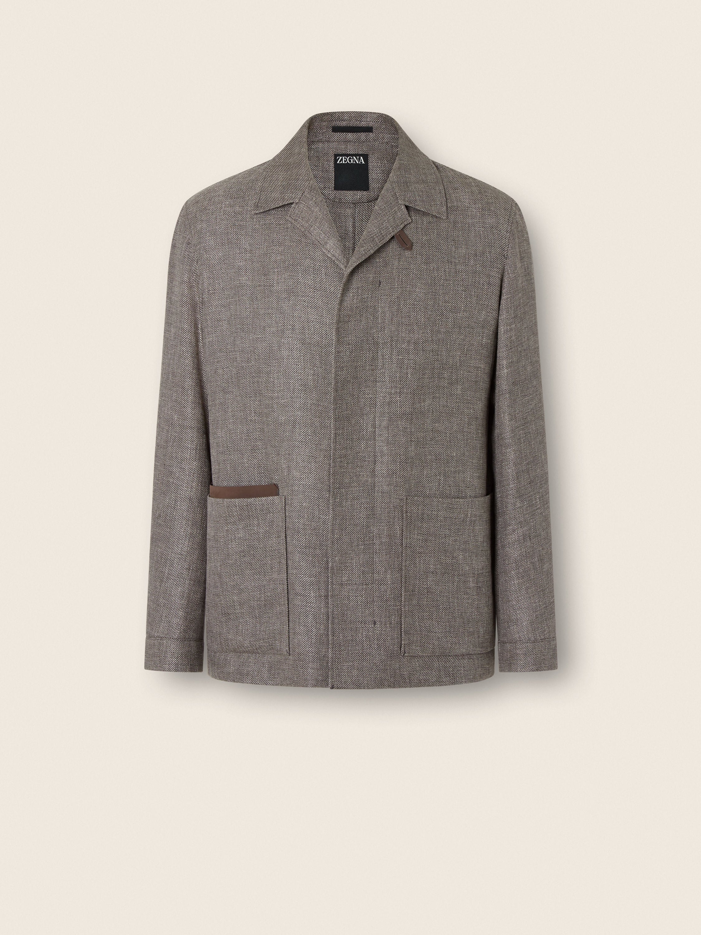 Zegna Cashmere Linen And Silk Chore Jacket