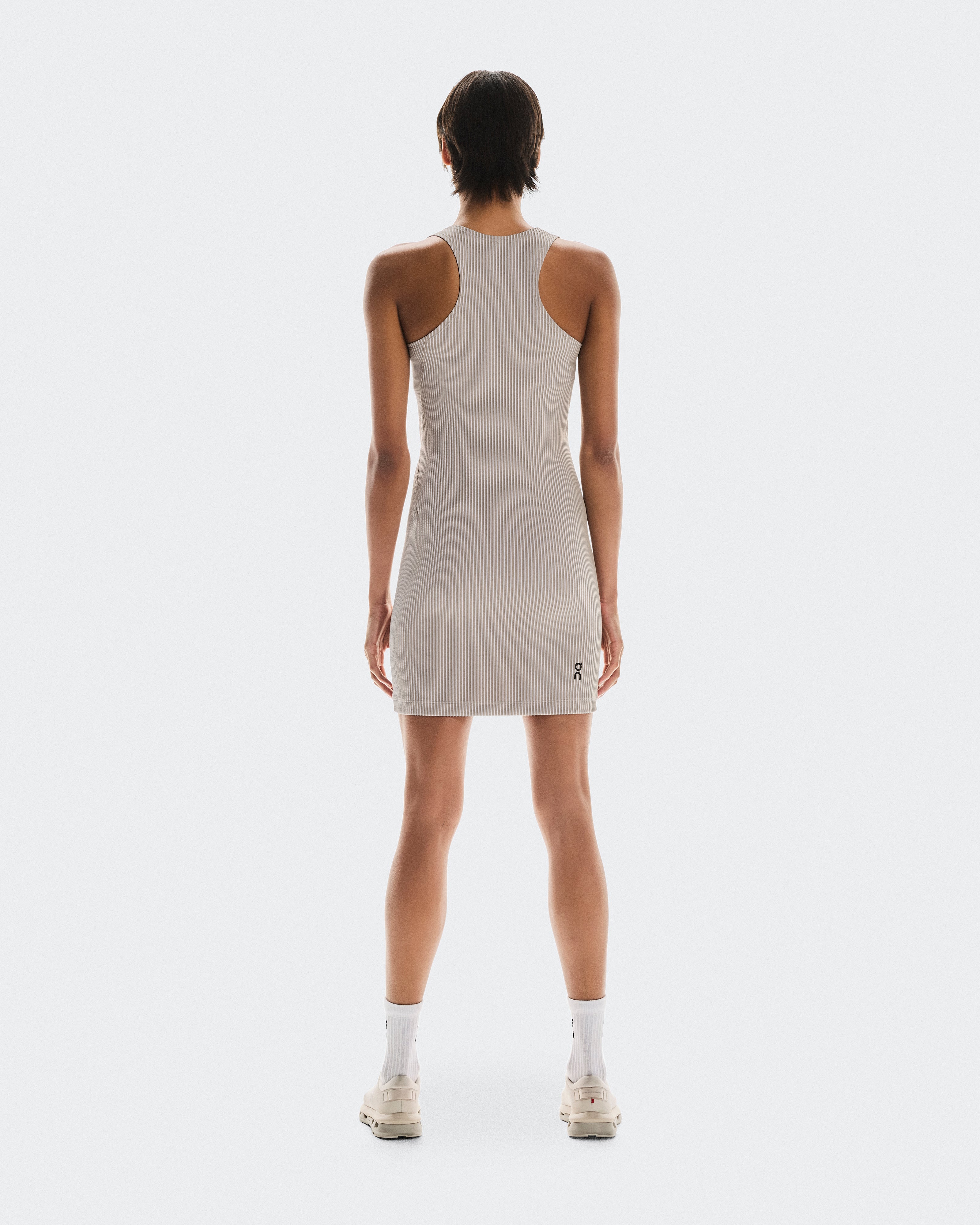 On All-Day Ribbed Dress Desert | White (Women'S)