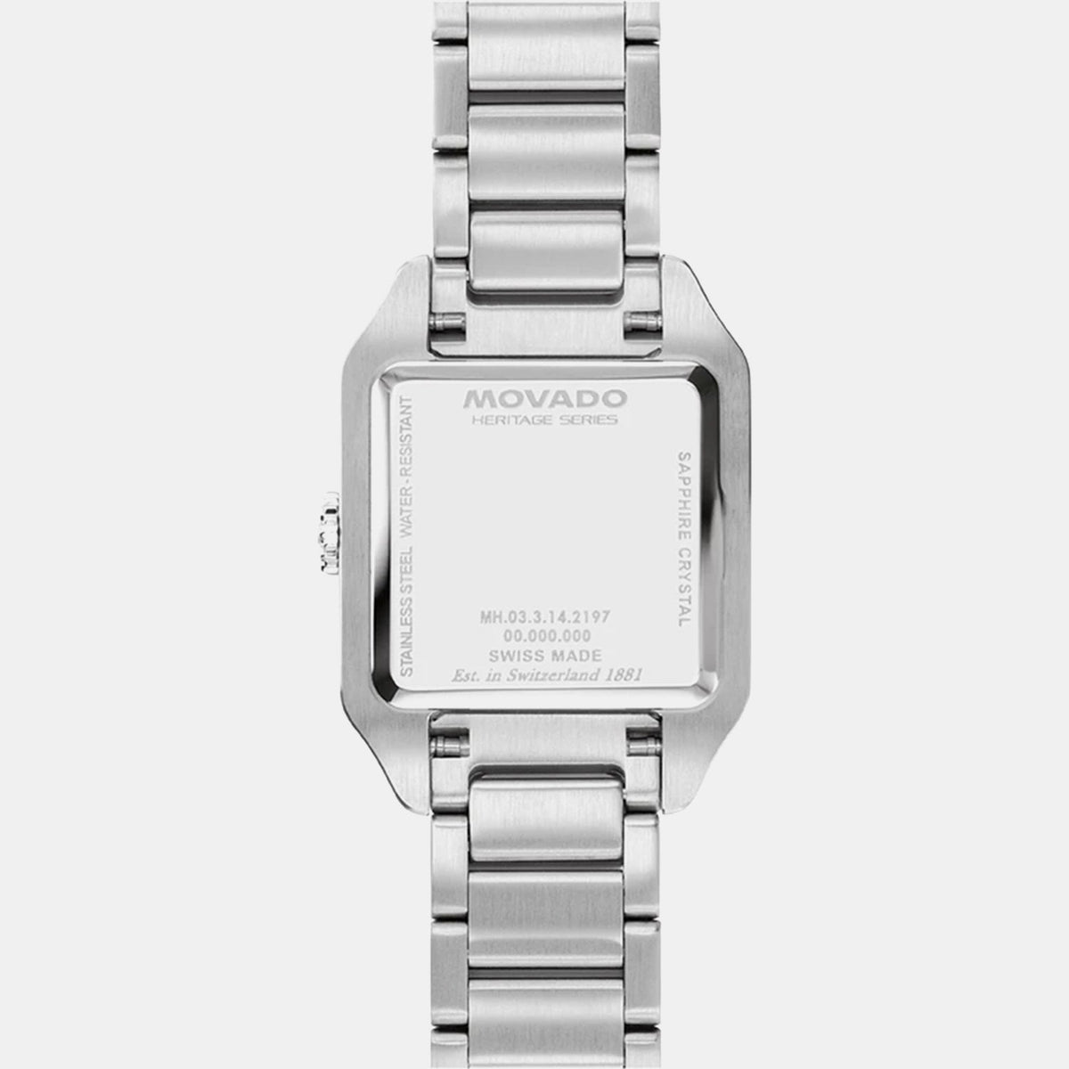 Movado Heritage 1917 Women Quartz Blue Dial Analog Stainless Steel Watch 3650248