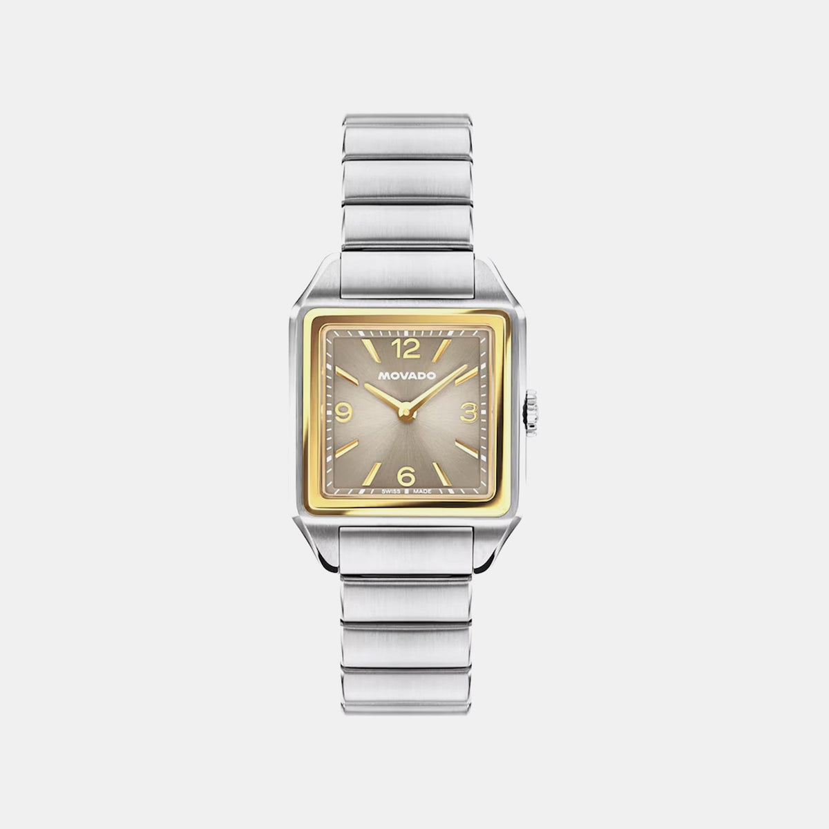 Movado Heritage 1917 Women Quartz Taupe Dial Analog Stainless Steel Watch 3650249