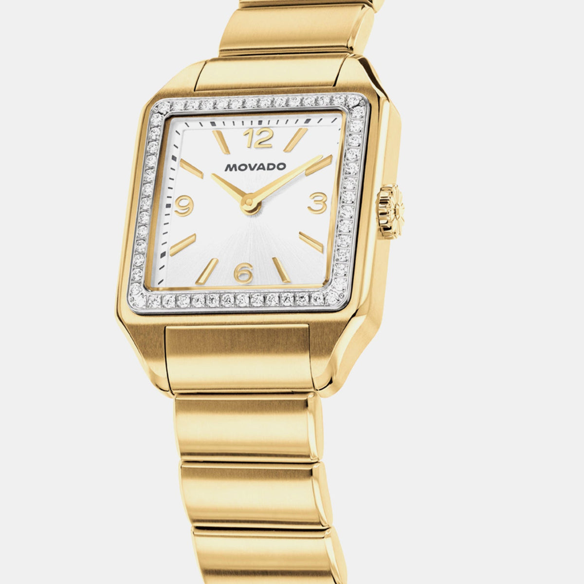 Movado Heritage 1917 Women Quartz Silver Dial Analog Stainless Steel Watch 3650250