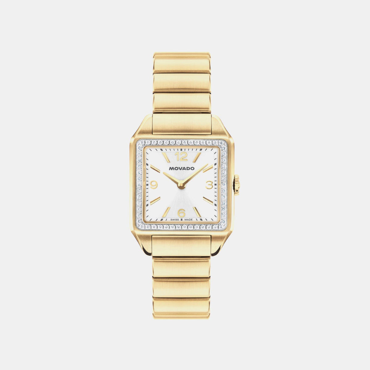 Movado Heritage 1917 Women Quartz Silver Dial Analog Stainless Steel Watch 3650250