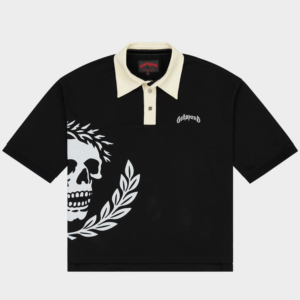 Godspeed Victor Oversized Crest Polo (Black)