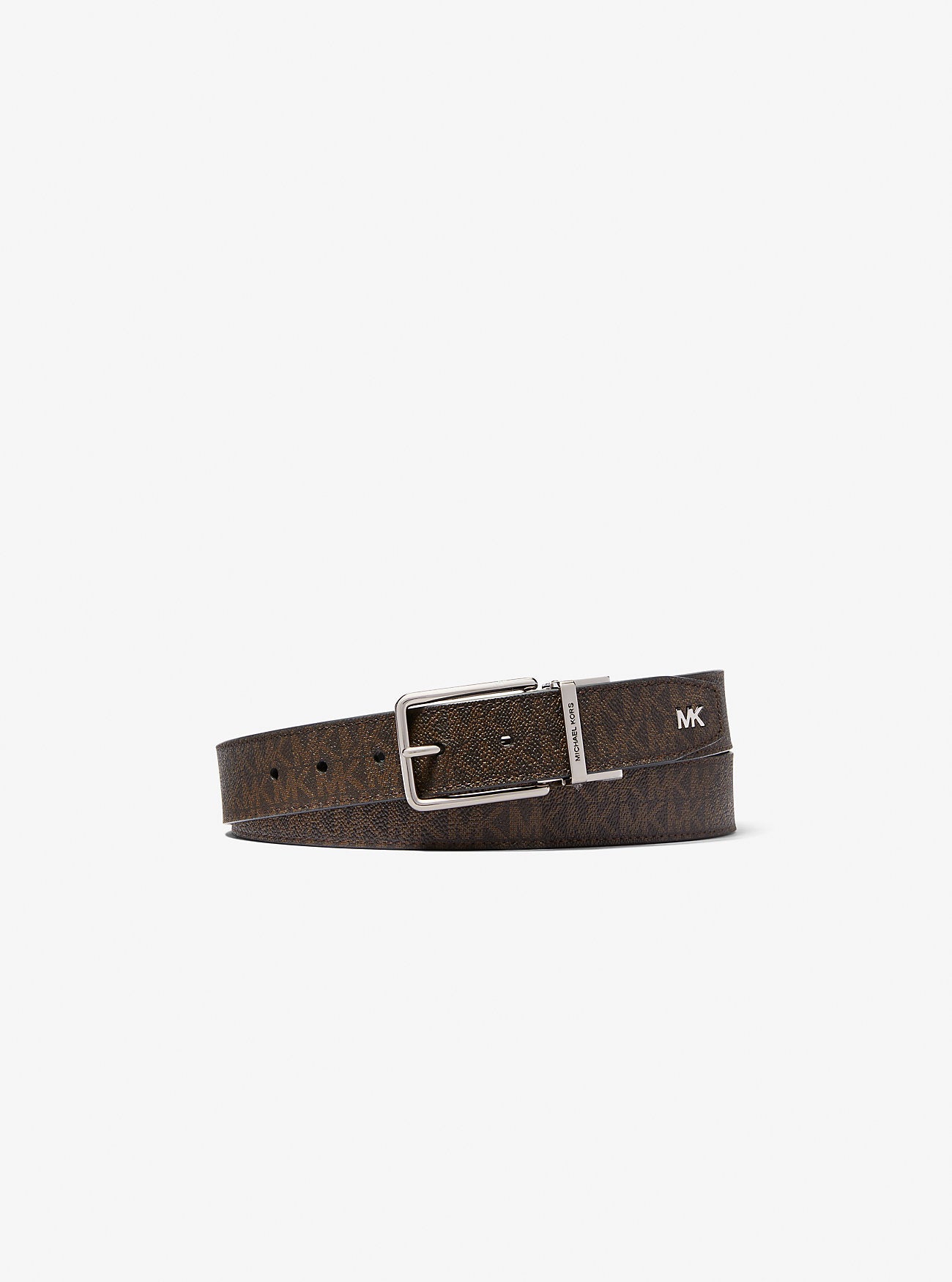 Reversible Logo and Leather Belt Brown-Black Brown-Black