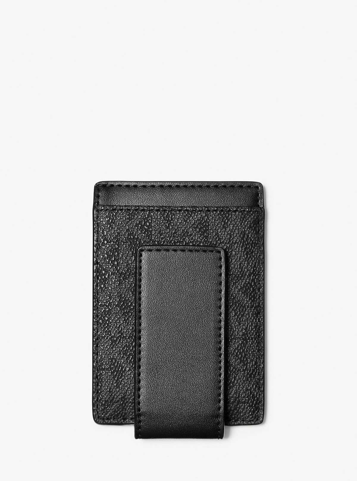 Cooper Signature Logo Money Clip Card Case Black Black