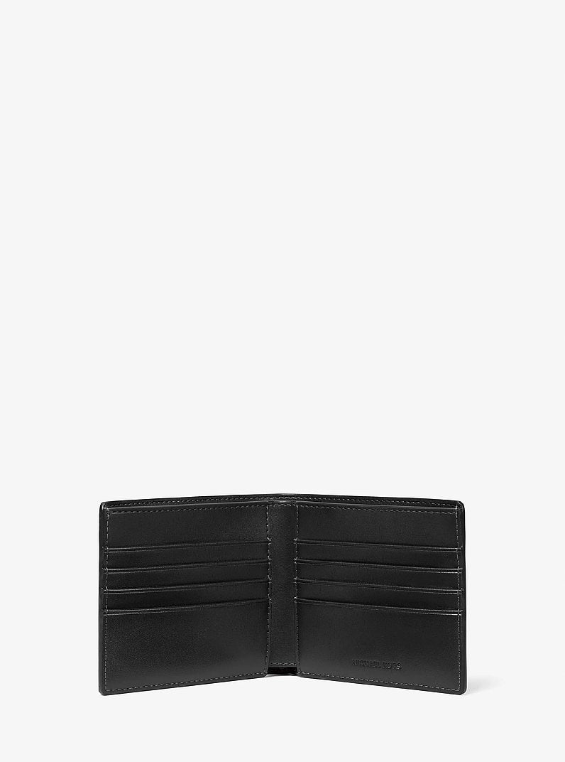 Signature Logo Wallet and Reversible Belt Gift Set Black Black