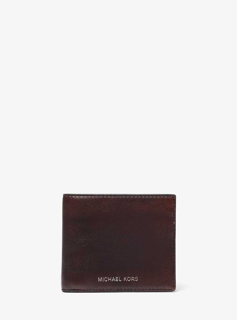 Cooper Burnished Billfold Wallet Chocolate Chocolate