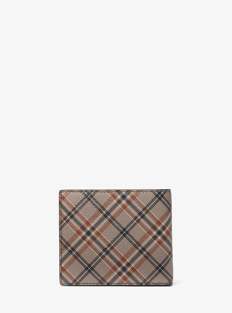 Cooper Plaid Print Wallet Mushroom Mushroom