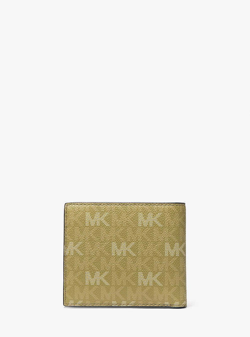 Cooper Printed Signature Logo Billfold Wallet Oregano Oregano