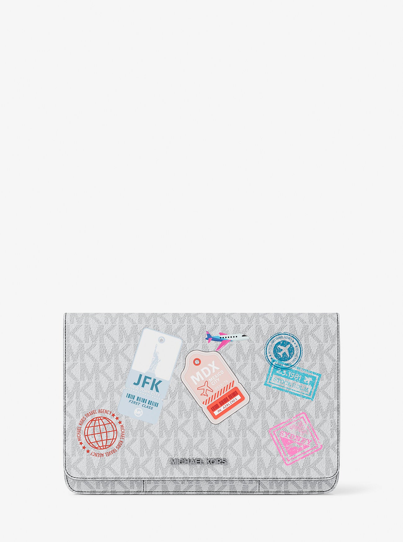 Cooper Large Embellished Signature Logo Wallet Bright Wht Bright Wht