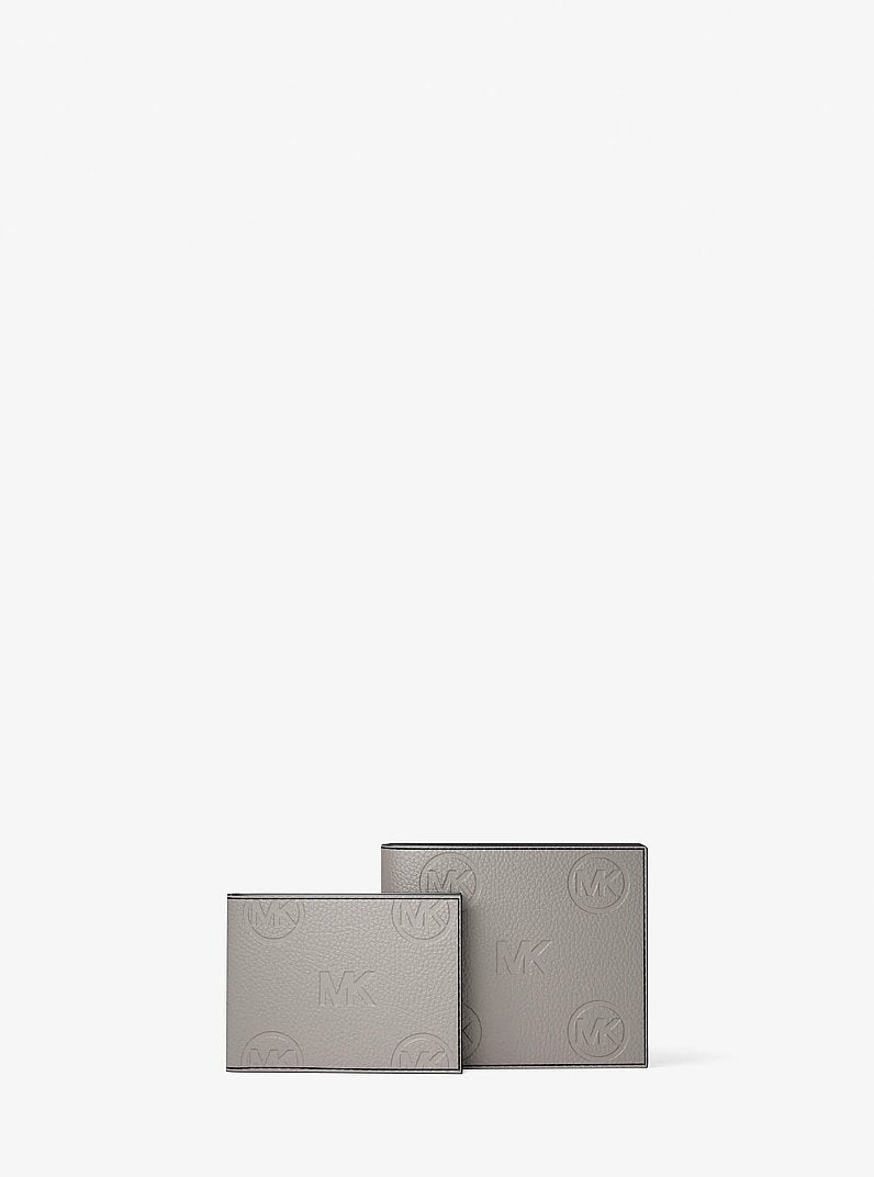 Cooper Logo Debossed Billfold Wallet With Passcase Pearl Grey Pearl Grey