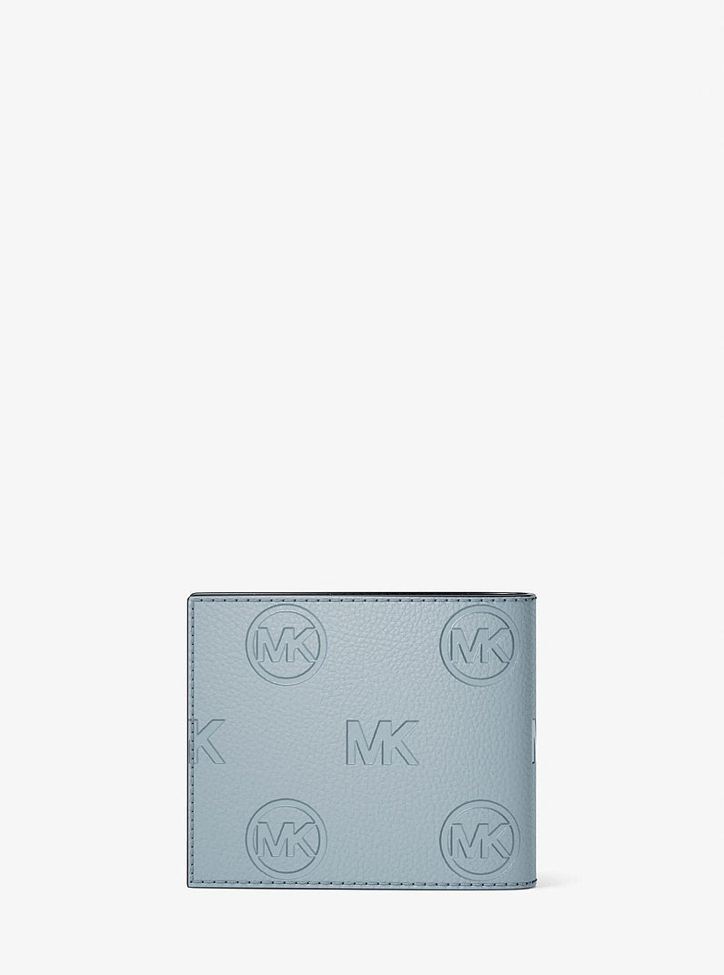 Cooper Logo Debossed Billfold Wallet With Passcase Pale Ocean Pale Ocean