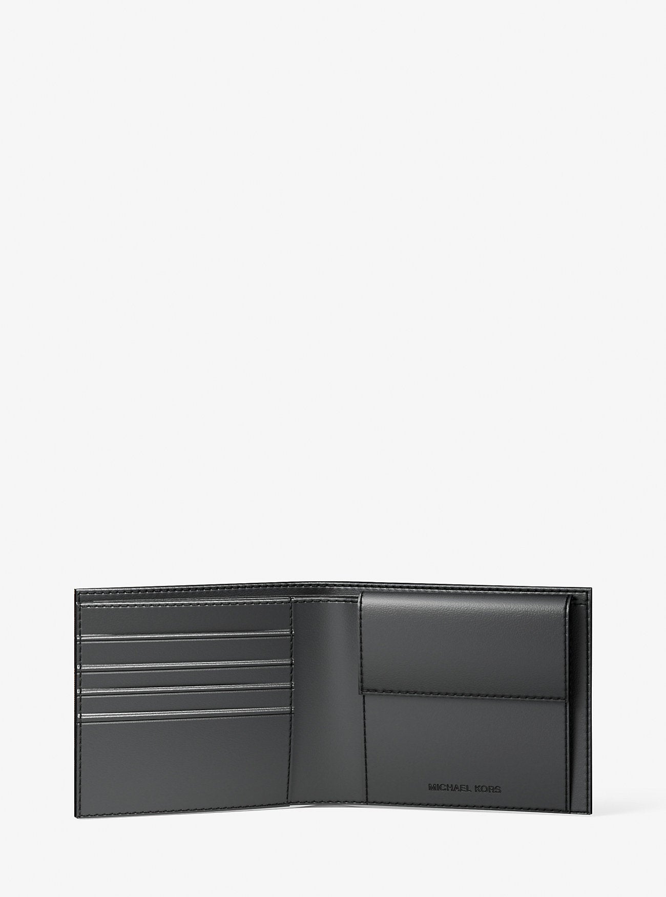 Cooper Logo Billfold Wallet With Coin Pouch Brown-Blk Brown-Blk