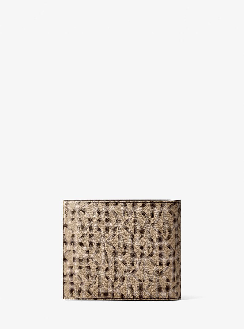 Cooper Logo Billfold Wallet With Coin Pouch Camel Camel