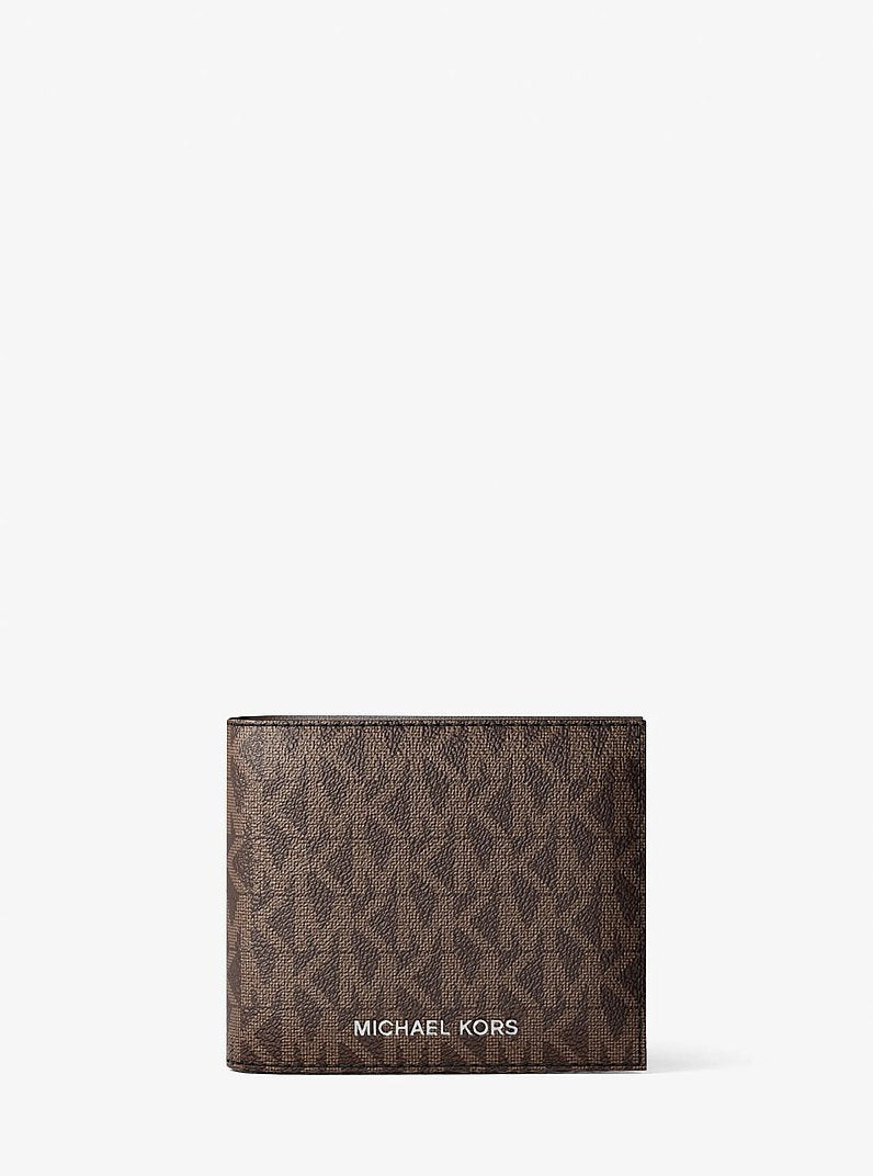 Cooper Logo Billfold Wallet With Coin Pouch Brown-Blk Brown-Blk
