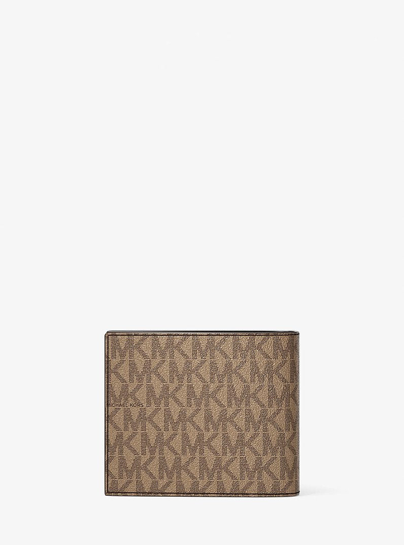 Cooper Logo Billfold Wallet With Passcase Camel Camel
