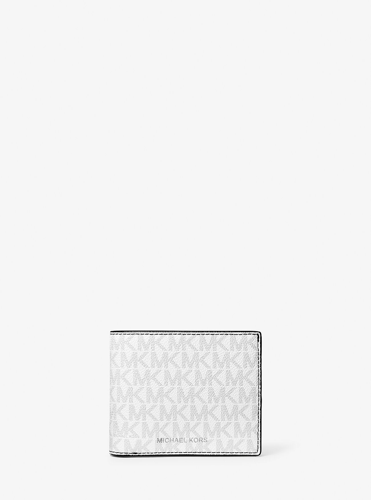 Cooper Logo Billfold Wallet With Passcase Bright Wht Bright Wht