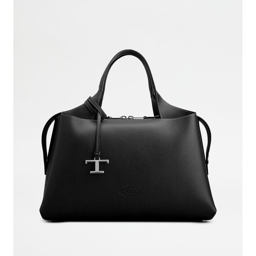 Tods Bauletto Bag In Leather Medium Black