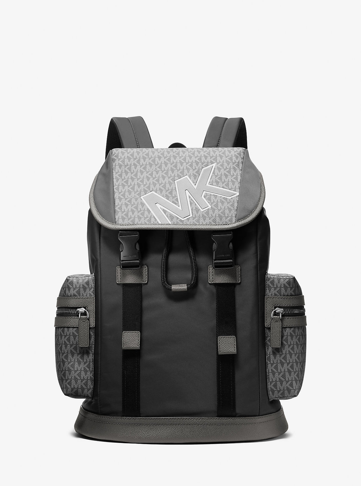 Cooper Signature Logo and Nylon Backpack Gunmetal Gunmetal
