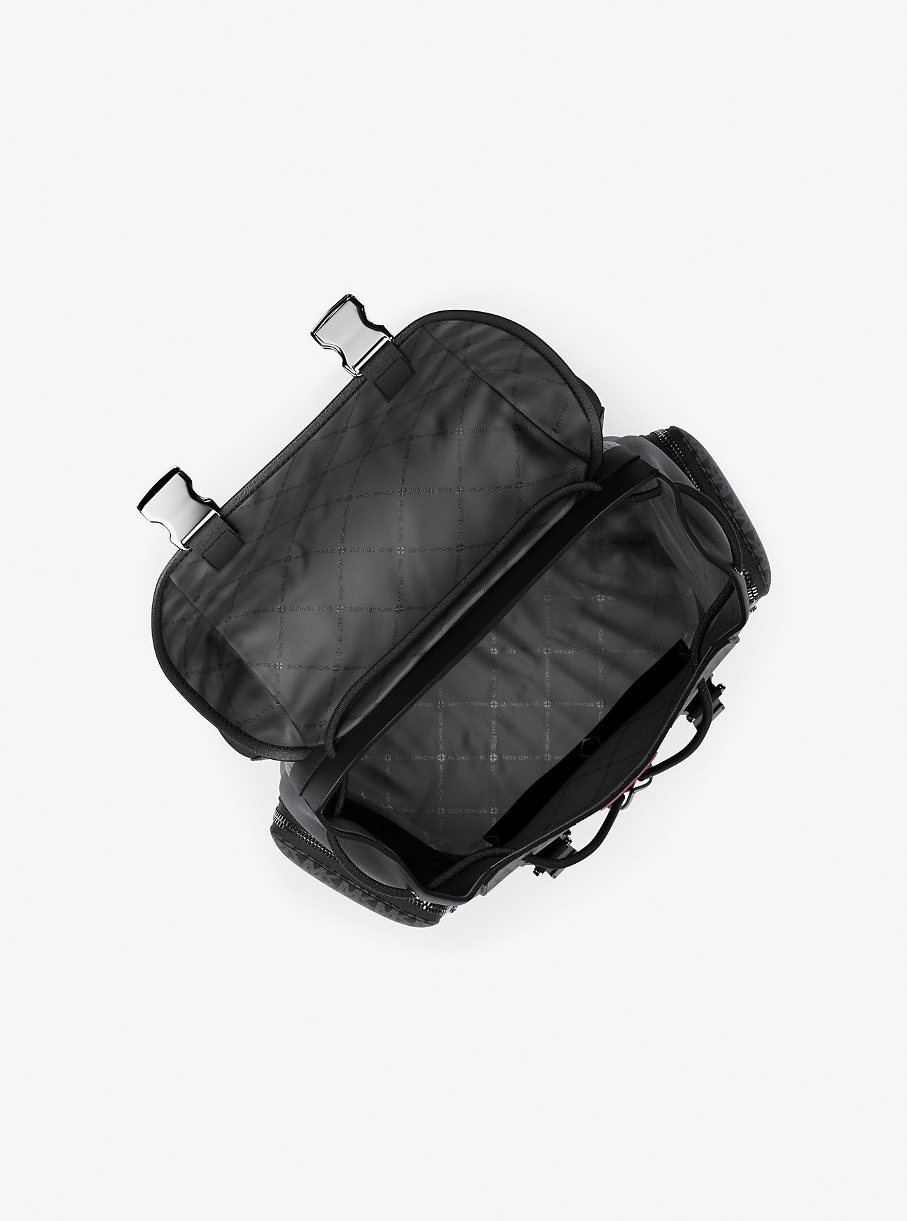 Cooper Medium Striped Signature Logo City Backpack Cherry Cherry