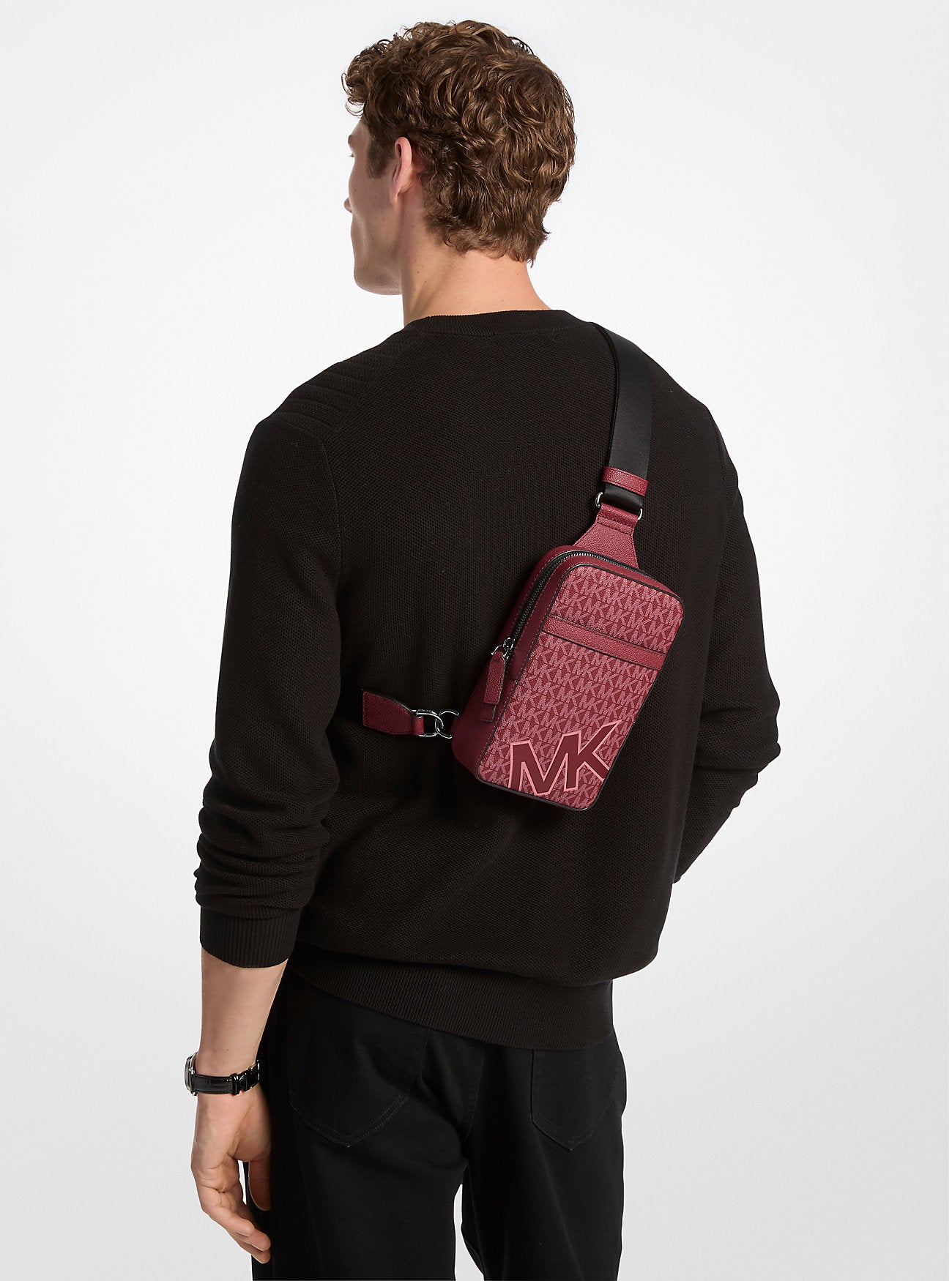 Cooper Medium Signature Logo Sling Pack Cherry Cherry