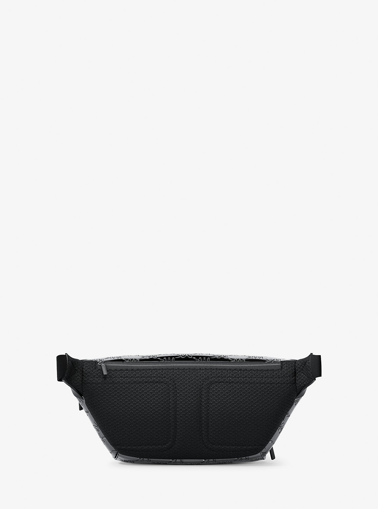 Cooper Medium Metallic Logo Debossed Utility Sling Pack Black Black