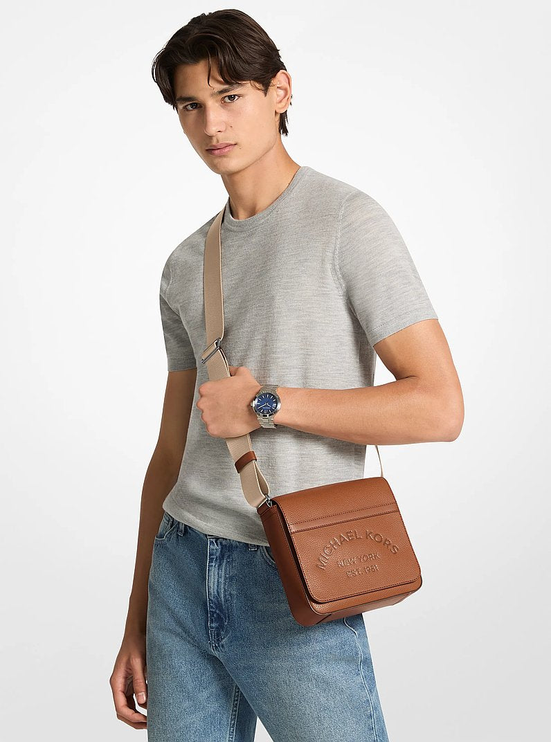 Cooper Pebbled Leather Crossbody Bag Luggage Luggage