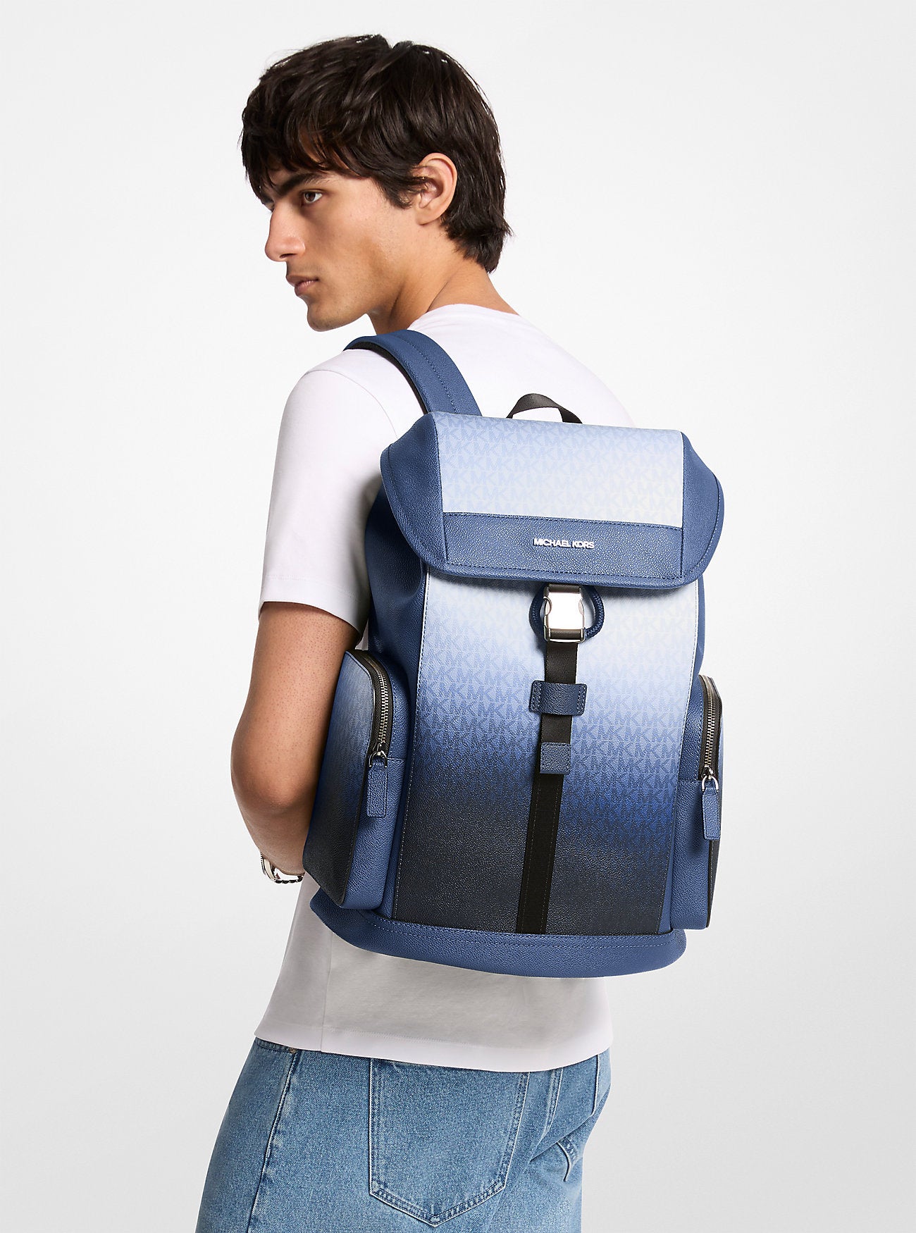 Cooper Medium Ombre Signature Logo City Backpack Galaxy Blue Multi Galaxy Blue Multi