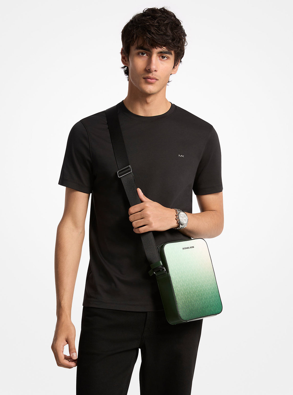 Cooper Small Ombre Signature Logo Reporter Bag Moss Multi Moss Multi