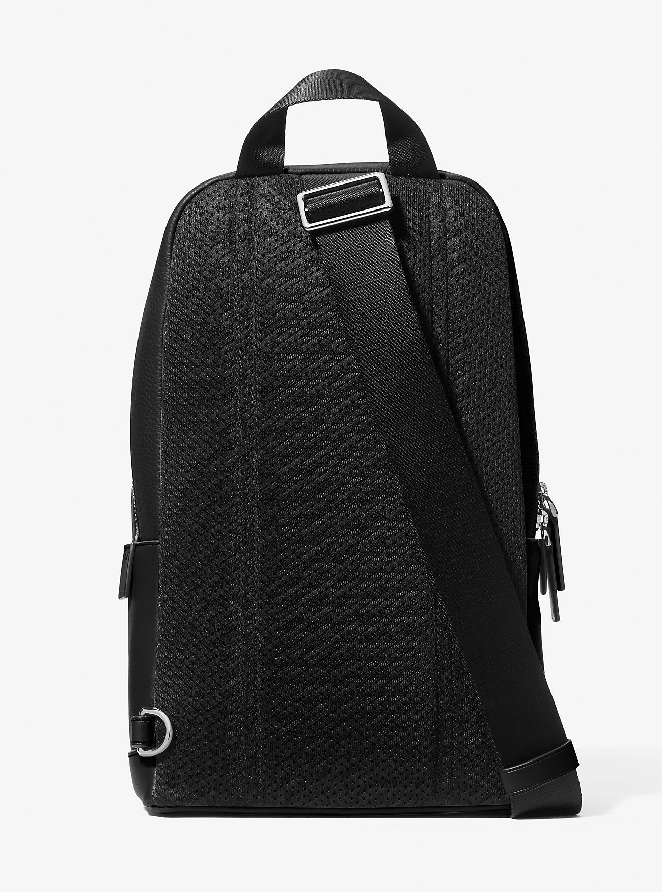 Cooper Pebbled Leather Sling Pack Black Black