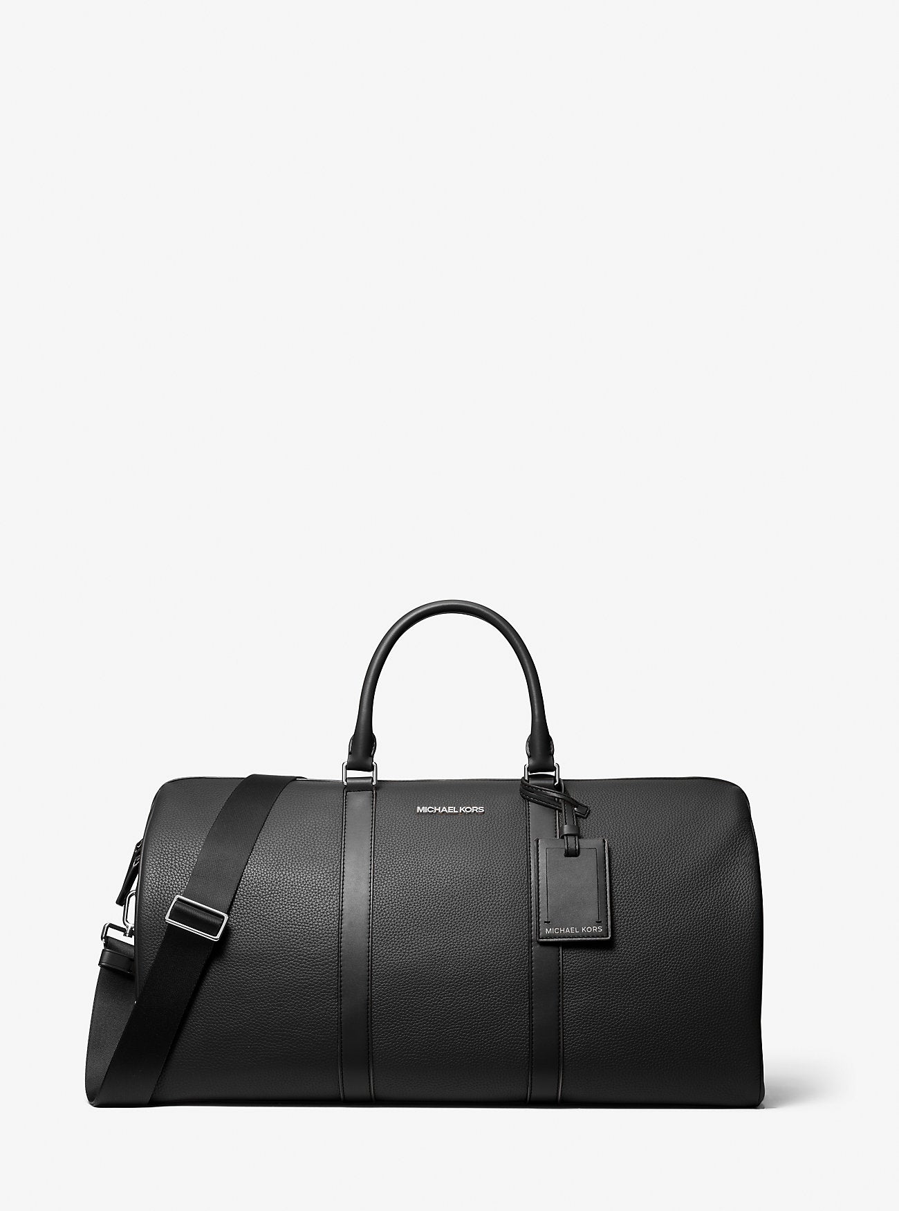 Cooper Pebbled Leather Duffel Bag Black Black
