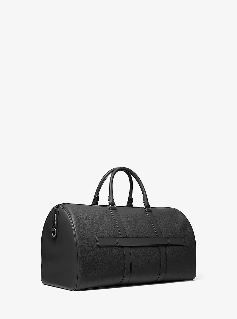 Cooper Pebbled Leather Duffel Bag Black Black