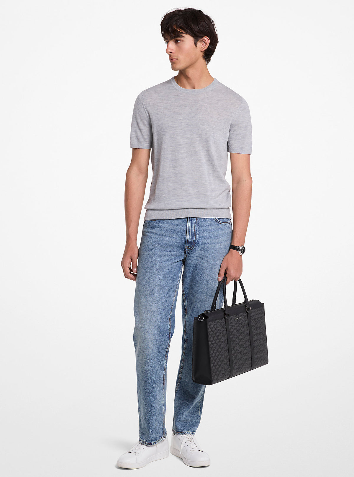 Cooper Signature Logo Briefcase Black Black