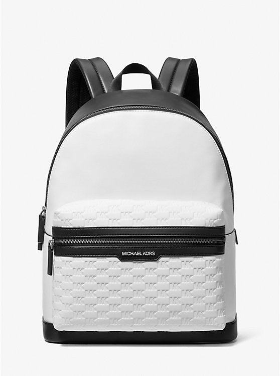 Micheal Kors Cooper Logo Embossed Backpack Black