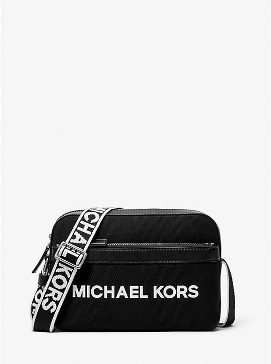 Micheal Kors Cooper Canvas Crossbody Bag Black