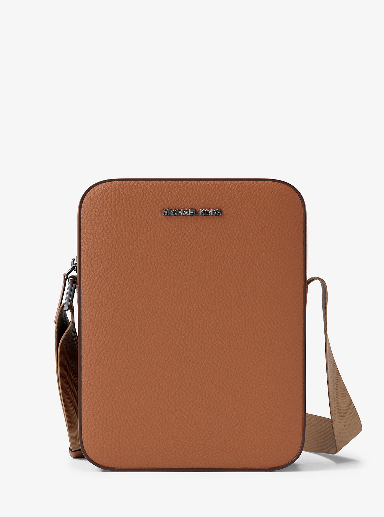 Cooper Logo Embossed Pebbled Leather Messenger Bag Luggage Luggage