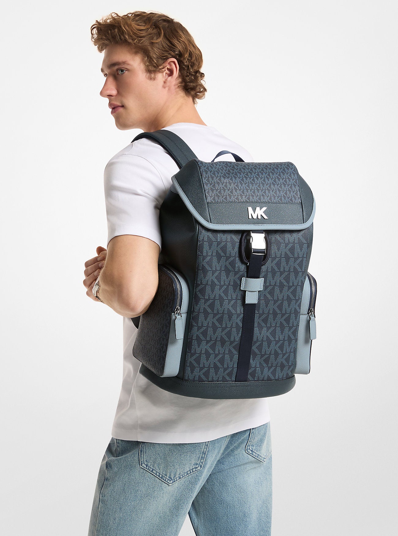 Cooper Medium Signature Logo City Backpack Admirl Multi Admirl Multi